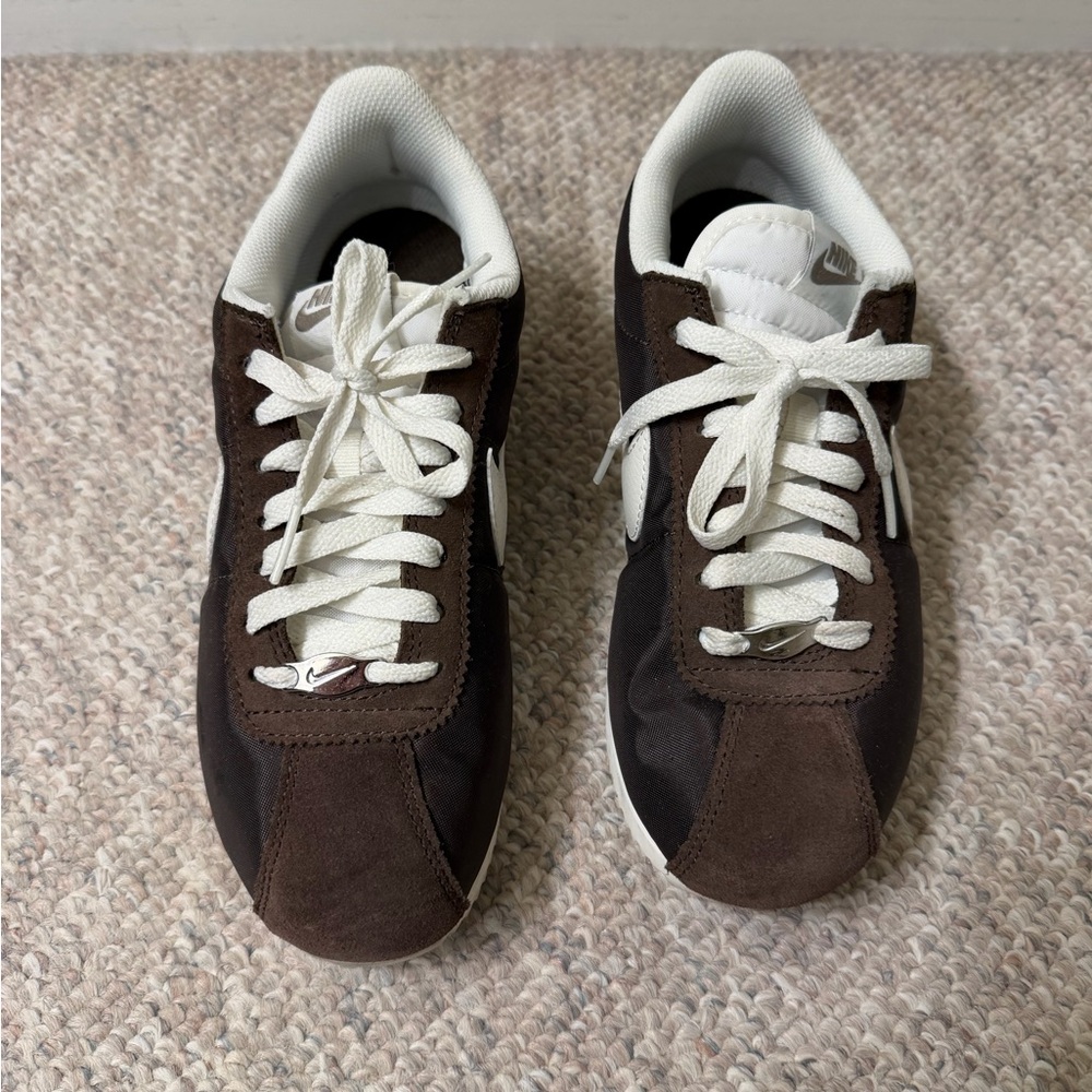 Nike Women's Brown and White Sneakers